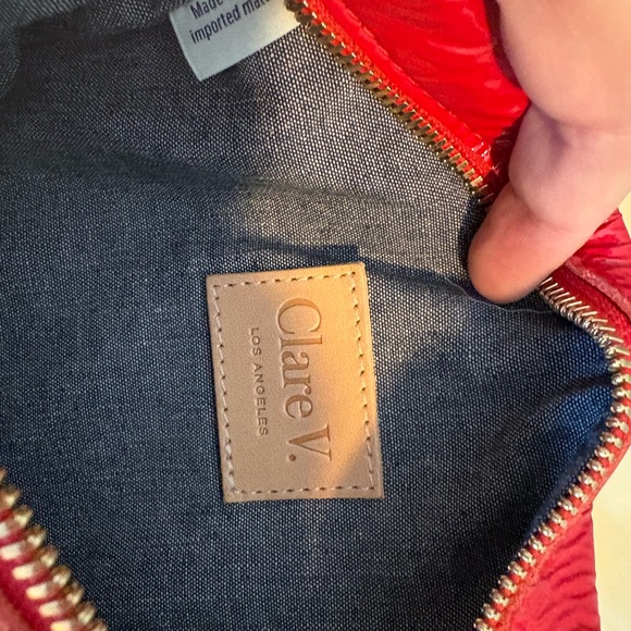 ❤️Clare V. BUNDLE!❤️ PetiteFanny ❤️Grande Mylar Heart Bag Fob - Picture 8 of 14